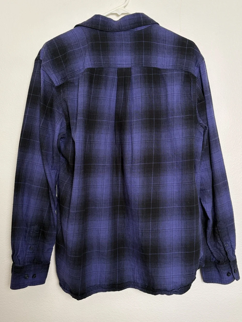 The North Face Mens Purple And Black Flannel Size Medium